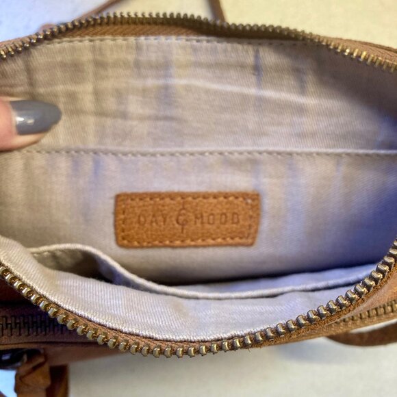 Day & Mood Leather Purse Crossbody Shoulder Tan Boho Versatile - Picture 10 of 10